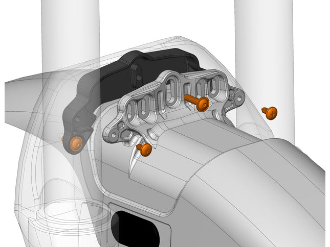 Mudhugger EVO Bolt-On Adapter Kit - RockShox Lyrik/Pike (2023+ only)