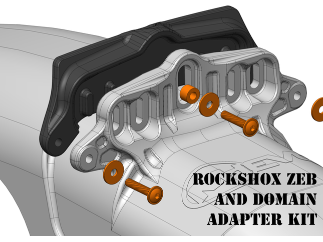 Mudhugger EVO Bolt-On Adapter Kit- RockShox Zeb