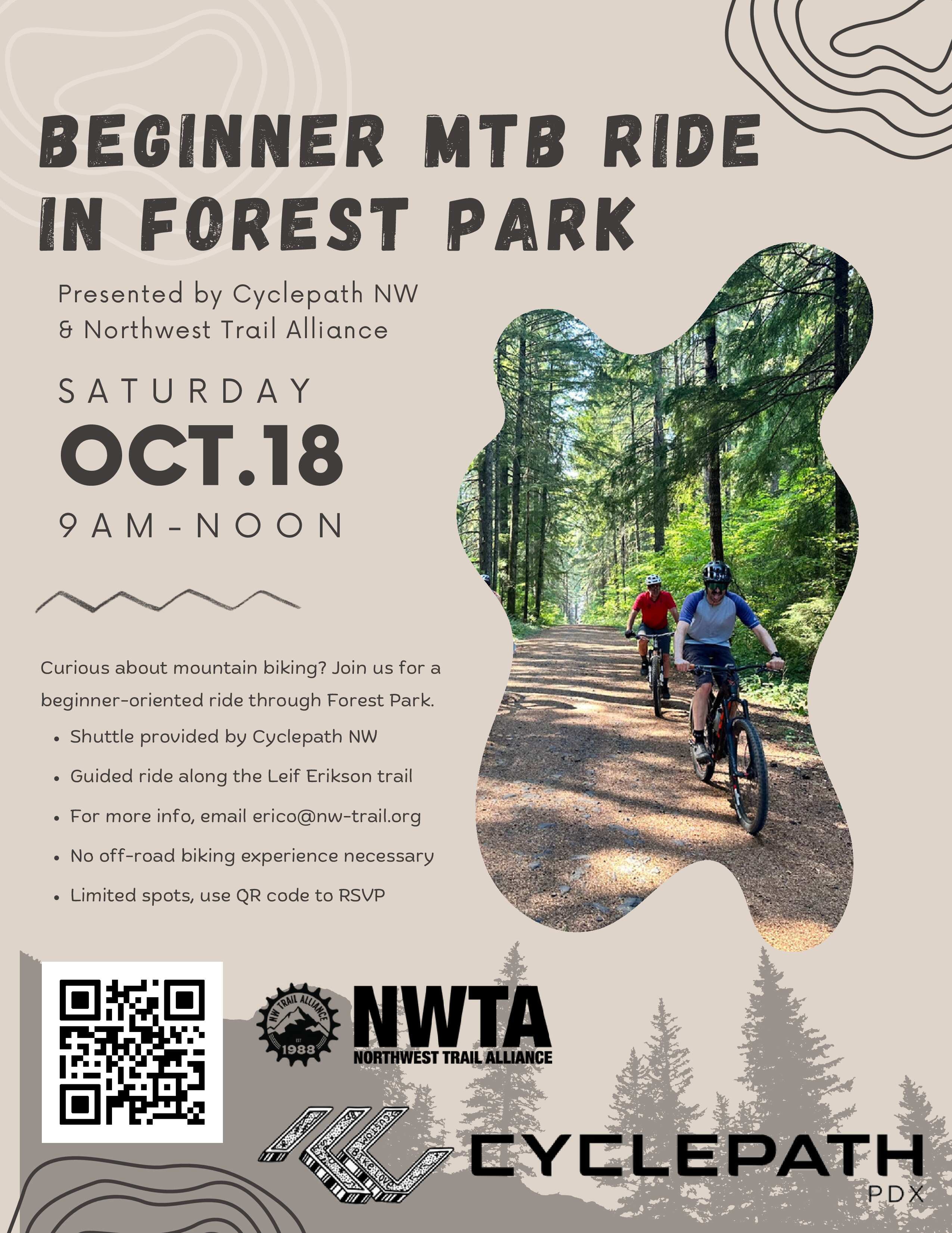 NWTA x Cyclepath West - Beginner MTB Ride in Forest Park - Cyclepath PDX