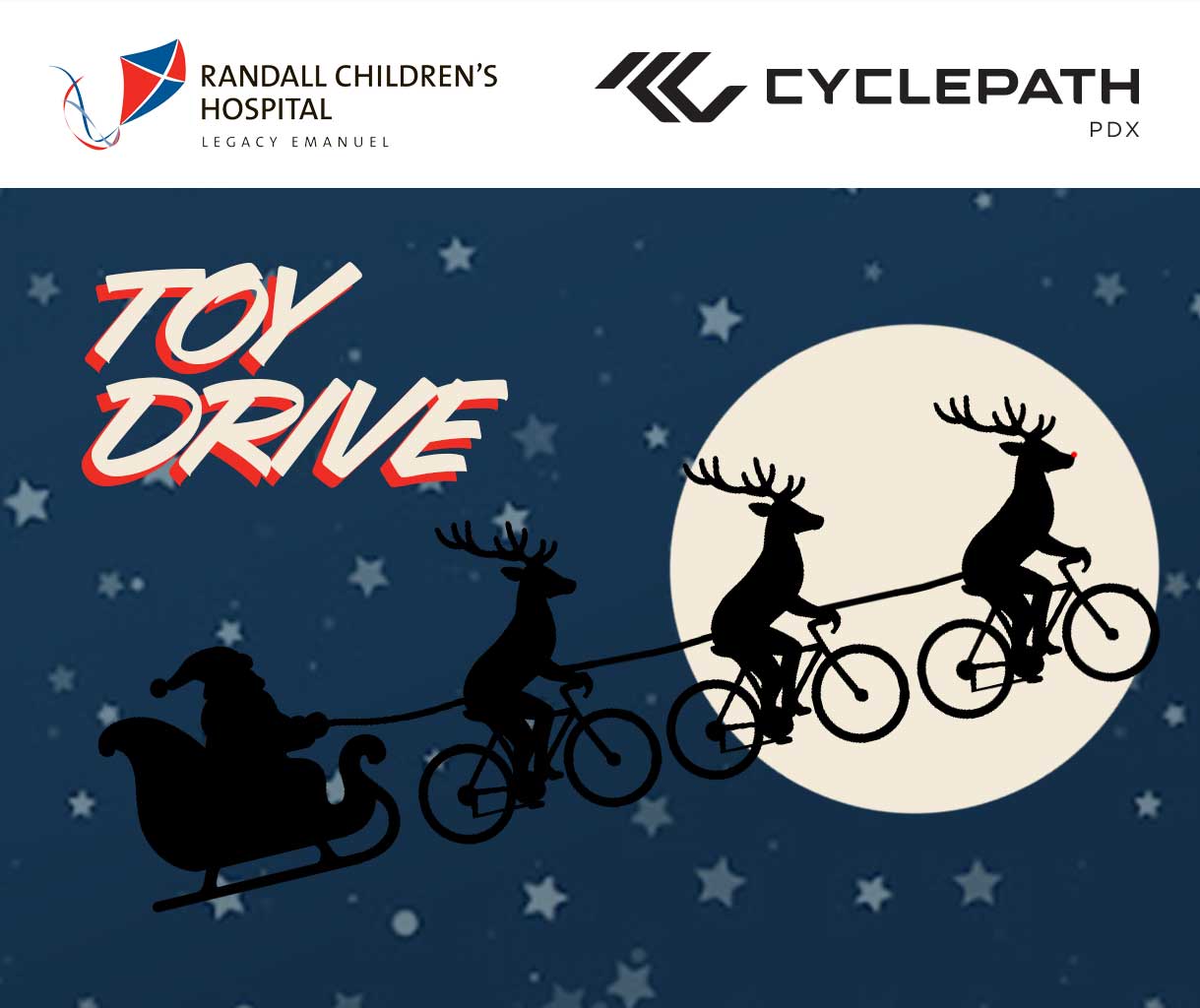 Toy Drive for Randall’s Children’s Hospital - 12/20 - Cyclepath PDX