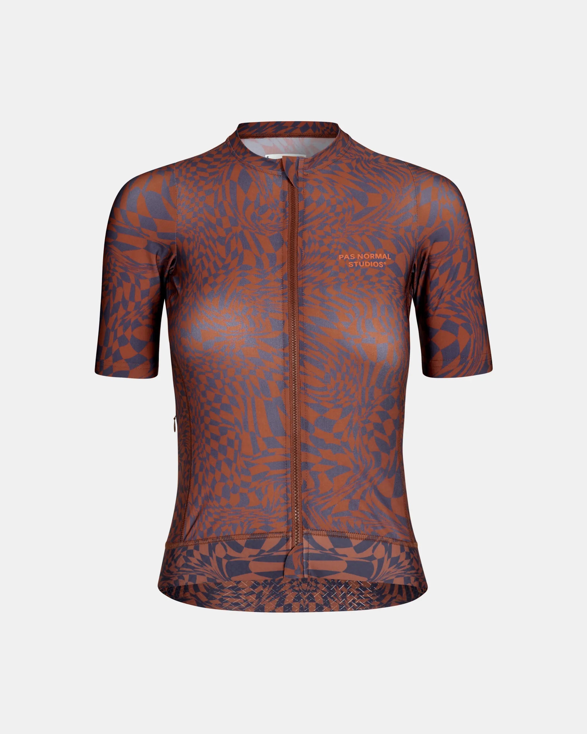 Pas Normal Essential Jersey Check Dark Purple Women's