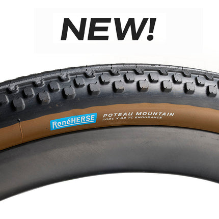 Rene Herse - 700C X 48 Poteau Mountain TC Semi - Slick - RF748TC-AX-SS-CPGK - Cyclepath PDX