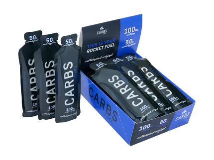 Carbs Fuel Box of 12 Caffeinated Original 50g Energy Gels