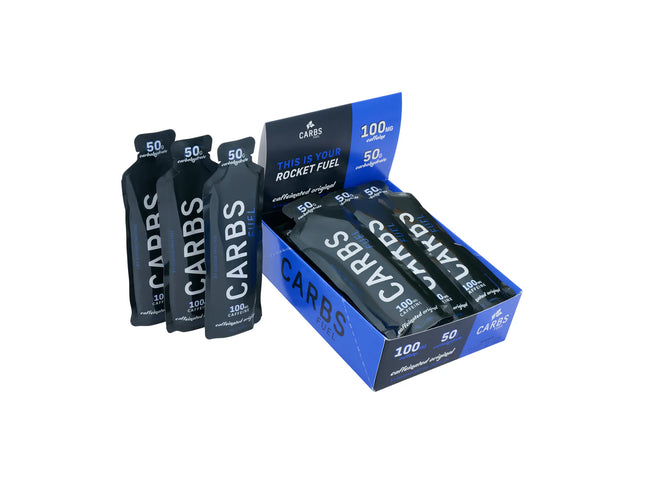 Carbs Fuel Box of 12 Caffeinated Original 50g Energy Gels