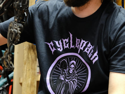 Cyclepath Arist Series Tee: Ride Cosmic Dirt "Reaper"