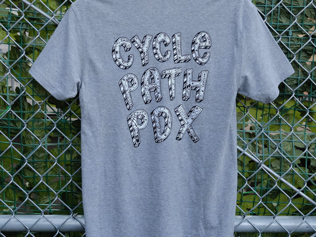 Cyclepath Artist Series Tee: Notchas Edition Grey
