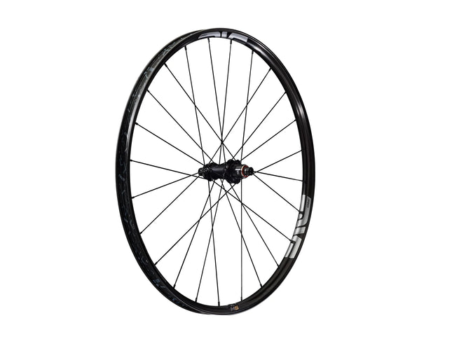 Enve M5 Black bicycle wheel on a white background