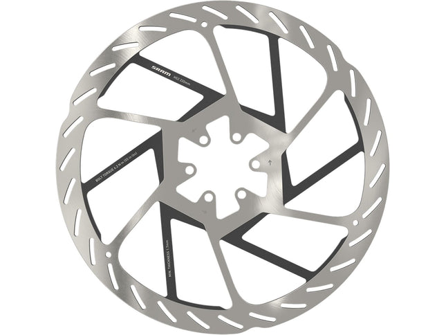 SRAM Rotor HS2 180mm 6-bolt (includes Steel rotor bolts) Rounded