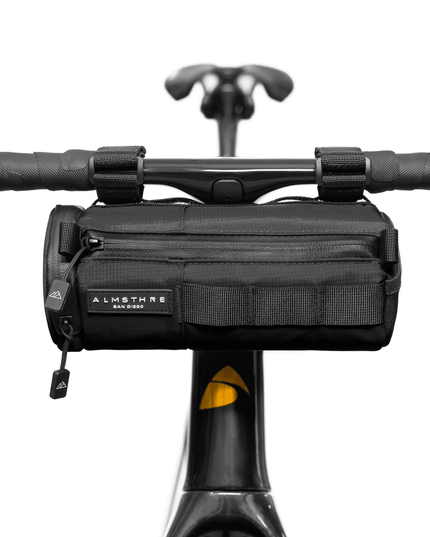 Almsthre-Almsthre Compact Bar Bag | Midnight Black-ALM200-Cyclepath PDX