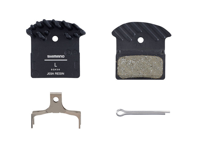 Shimano J05A-RF Resin Brake Pad & Spring  Finned Alloy Plate