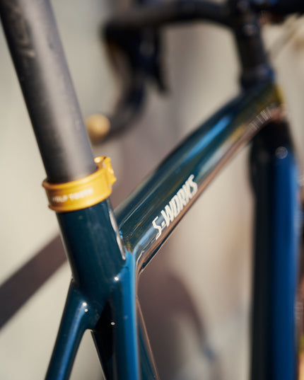 Specialized-Consignment | 2020 Specialized S-Works Aethos 56cm SRAM Rival Gloss Forest Green / Gold Pearl / Flake Silver-210000082246-Cyclepath PDX-Bikes - Analog Bikes - ROAD - Specialized