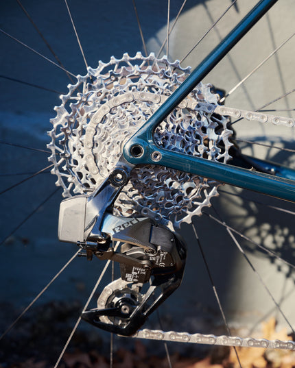 Specialized-Consignment | 2020 Specialized S-Works Aethos 56cm SRAM Rival Gloss Forest Green / Gold Pearl / Flake Silver-210000082246-Cyclepath PDX-Bikes - Analog Bikes - ROAD - Specialized