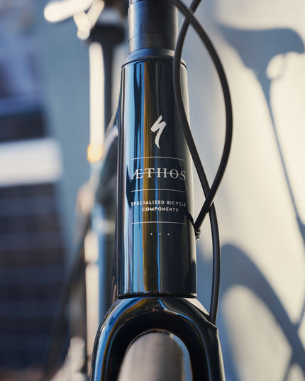 Specialized-Consignment | 2020 Specialized S-Works Aethos 56cm SRAM Rival Gloss Forest Green / Gold Pearl / Flake Silver-210000082246-Cyclepath PDX-Bikes - Analog Bikes - ROAD - Specialized