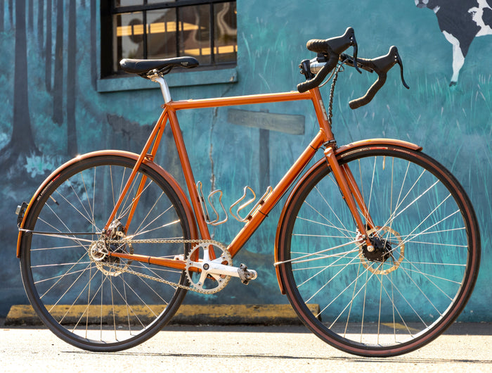 Vanilla Cycles - Consignment Vanilla Single Speed w/ Dynamo (Custom Geo) Burnt Orange - 210000073118 - Cyclepath PDX