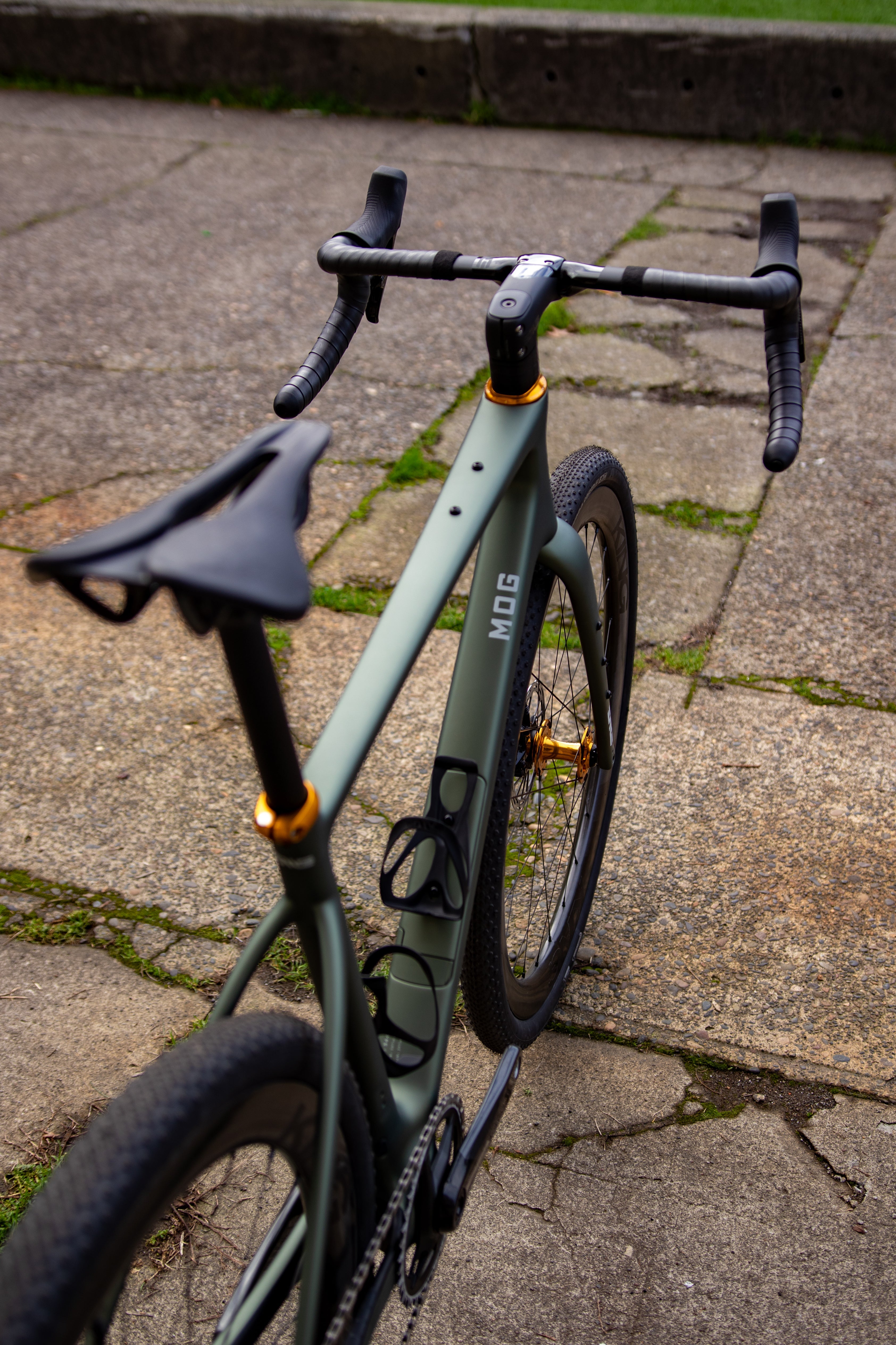 gravel bike 56 cm Custom Enve MOG Force XPLR 56cm Topo Green