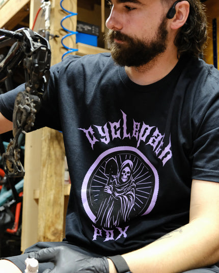 Cyclepath PDX - Cyclepath Arist Series Tee: Ride Cosmic Dirt "Reaper" - 210000066764 - Cyclepath PDX