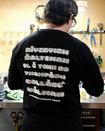 Oregon Screen Impressions - Cyclepath Artist Series: Don't Panic Long Sleeve T-Shirt - 210000069314 - Cyclepath PDX