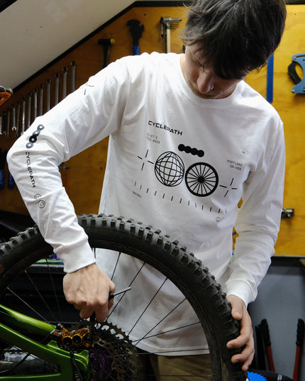 Cyclepath PDX - Cyclepath Artist Series Tee: Doov Edition LS - 210000069553 - Cyclepath PDX