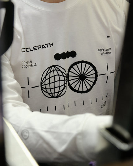 Cyclepath PDX - Cyclepath Artist Series Tee: Doov Edition LS - 210000069553 - Cyclepath PDX