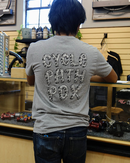 Cyclepath PDX - Cyclepath Artist Series Tee: Notchas Edition Grey - 210000063436 - Cyclepath PDX