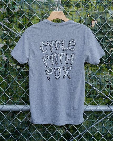 Cyclepath PDX - Cyclepath Artist Series Tee: Notchas Edition Grey - 210000063446 - Cyclepath PDX