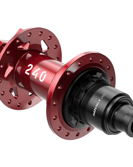 DT Swiss - DT Swiss 240 DEG Rear 6 - Bolt 32h 12x148 RED Limited Edition - H240TDDRR32RA2809S - Cyclepath PDX