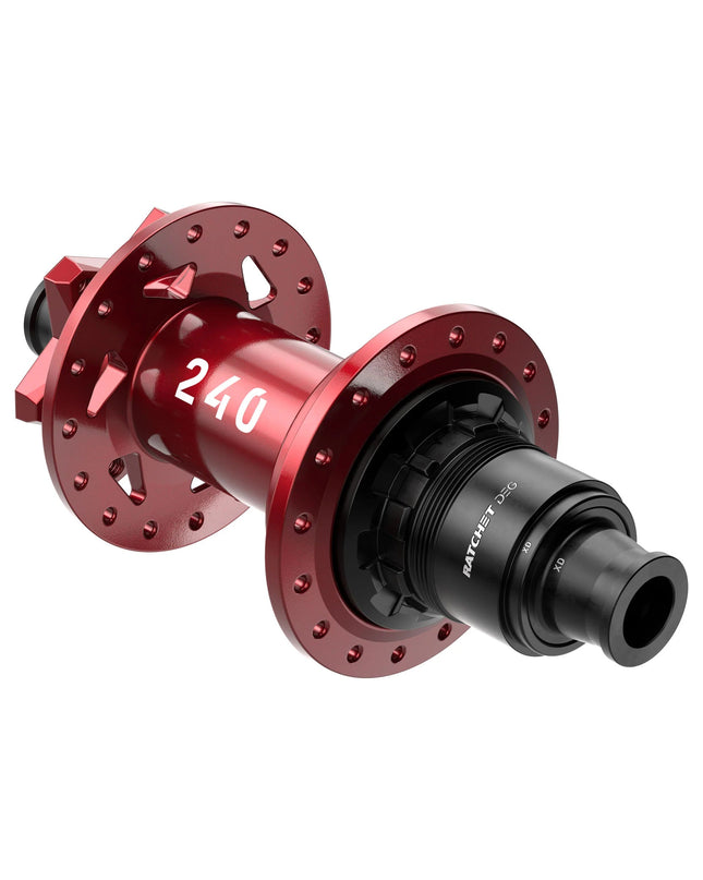 DT Swiss - DT Swiss 240 DEG Rear 6 - Bolt 32h 12x148 RED Limited Edition - H240TDDRR32RA2809S - Cyclepath PDX