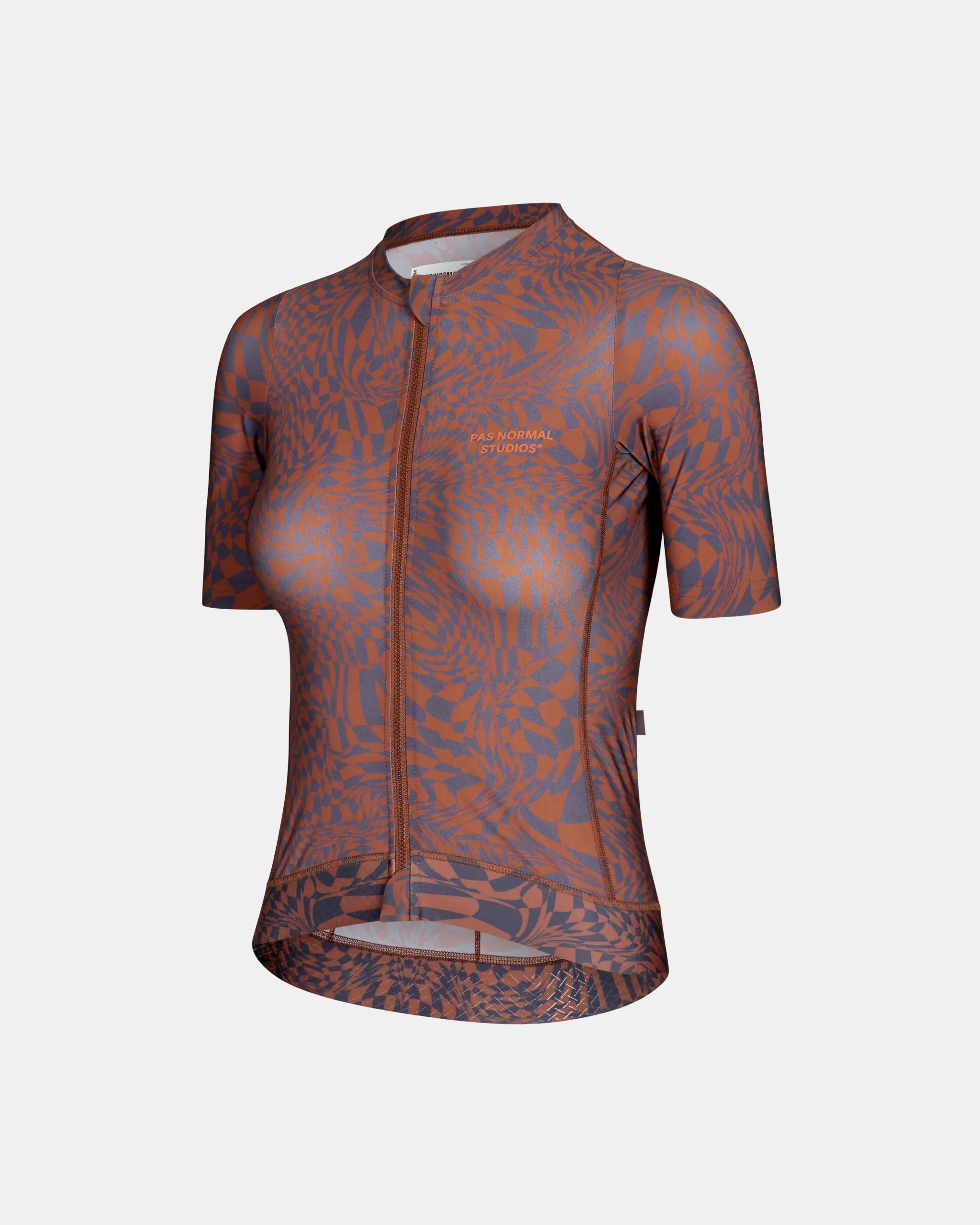Pas Normal Essential Jersey Check Dark Purple Women's