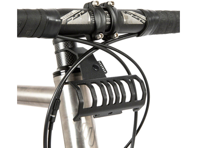 Restrap Bumper Bar Bag/Accessory Mount - Fits 1-1/8" Threadless Steerer Tubes, Black