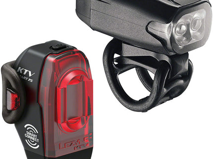 Lezyne KTV Drive Headlight and KTV Pro Smart Taillight Set: Black