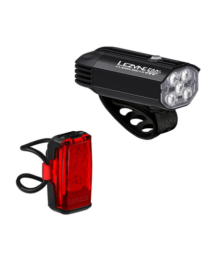 Lezyne-Lezyne Fusion Drive 500+ / KTV Drive Pro+ Pair Black-210000082792-Cyclepath PDX-Accessories - Lights & Light Accessories
