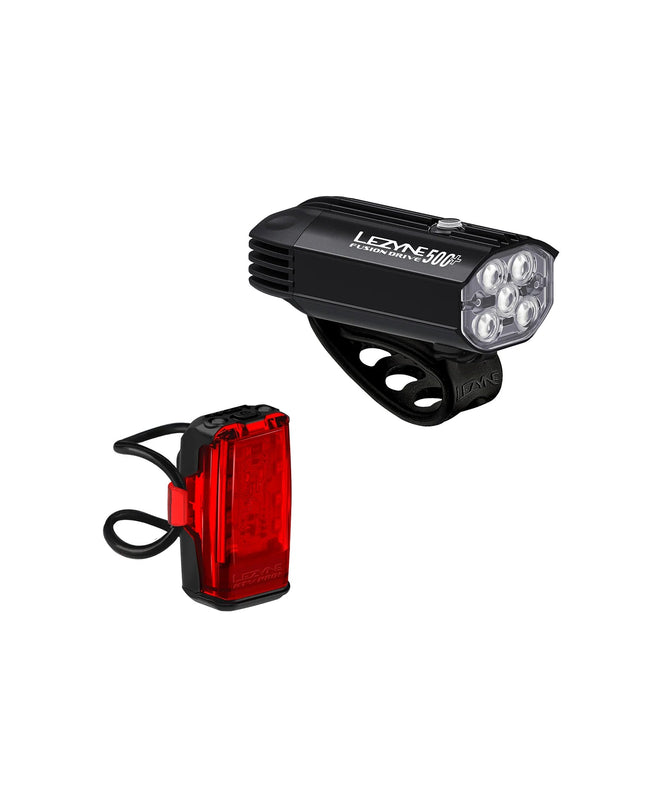 Lezyne-Lezyne Fusion Drive 500+ / KTV Drive Pro+ Pair Black-210000082792-Cyclepath PDX-Accessories - Lights & Light Accessories