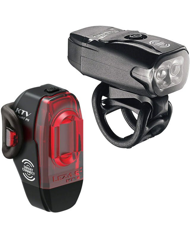 Lezyne - Lezyne KTV Drive Headlight and KTV Pro Smart Taillight Set: Black - 1-LED-13P-V104 - Cyclepath PDX