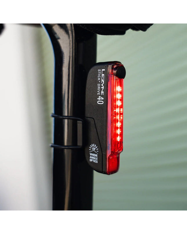 Lezyne-Lezyne STICK+ DRIVE REAR-1-LED-33R-V204-Cyclepath PDX-Accessories - Lights & Light Accessories