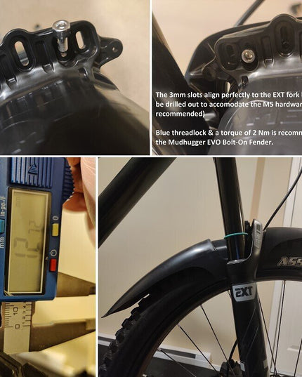 Mudhugger - Mudhugger EVO Shorty Bolt - On Front Fender - Fox 34/36/38 - 210000058758 - Cyclepath PDX