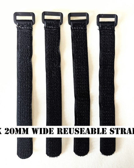 Mudhugger - Mudhugger Quick Fit Straps for MK2 Rear Fender 4x20 mm - MK2rearMHvelcroKIT - Cyclepath PDX