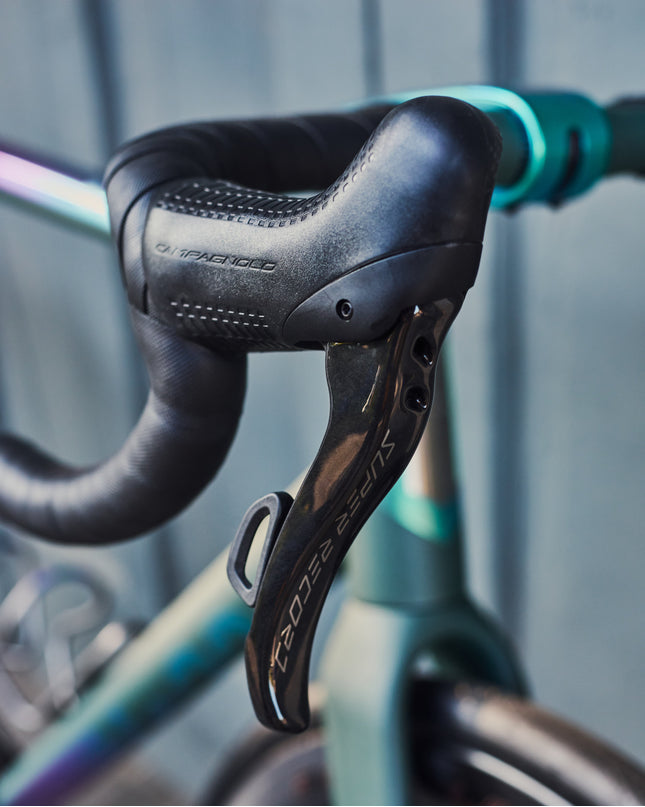 No.22-No.22 Aurora Charcoal Green Cerakote | Green-Blue Anodized 54cm-210000081797-Cyclepath PDX-Bikes - Analog Bikes - ROAD