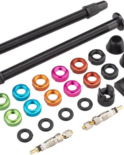 Orange Seal - Orange Seal Versa Valve Tubeless Valve Stem, 80mm, Pair - 60503 - Cyclepath PDX