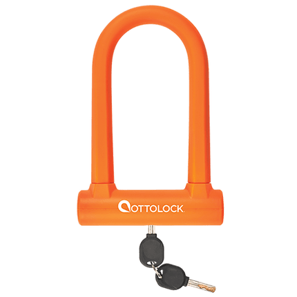 Ottolock - Ottolock SIDEKICK Compact U - Lock Stealth Orange - 900013 - Cyclepath PDX