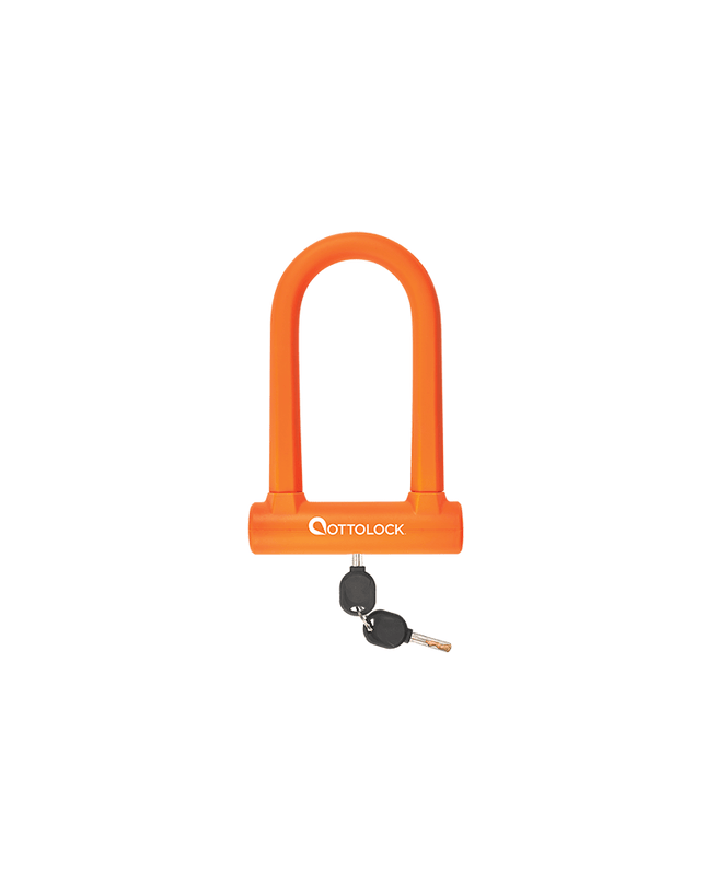 Ottolock - Ottolock SIDEKICK Compact U - Lock Stealth Orange - 900013 - Cyclepath PDX