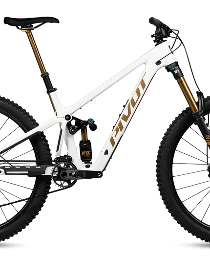 Pivot Cycles - Pivot Firebird V5 Pro X0 AXS White Gold Large w/ MX Carbon Wheels - 00FBCV5MXCXOB--WHGLGDRPZN - Cyclepath PDX