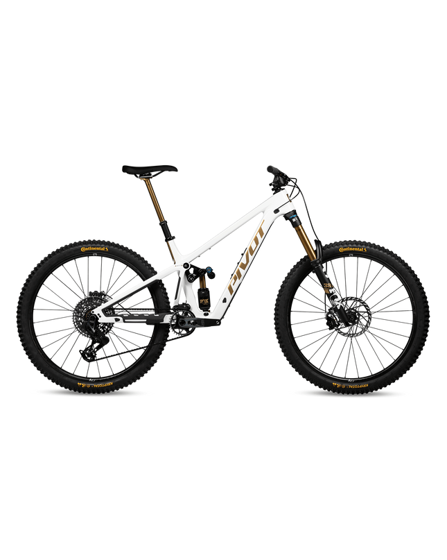 Pivot Cycles - Pivot Firebird V5 Pro X0 AXS White Gold Large w/ MX Carbon Wheels - 00FBCV5MXCXOB--WHGLGDRPZN - Cyclepath PDX