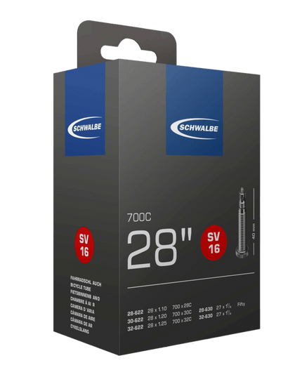 Schwalbe - Schwalbe 700c 28 - 32 60mm PV Tube - 10431363 - Cyclepath PDX