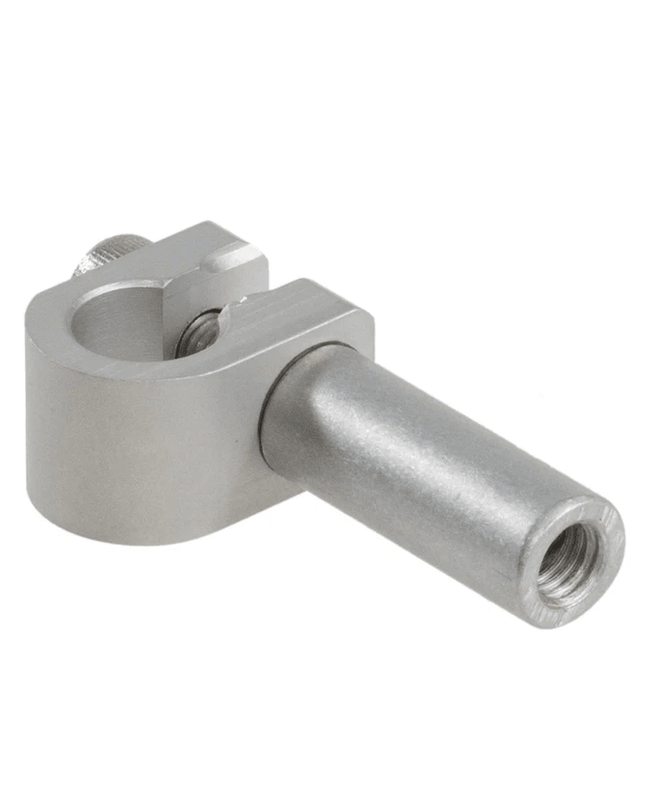 SimWorks-Shovel Research Light Mount for Nitto Adjustable Rack Struts | Silver (Raw)-SRLM7-1S-Cyclepath PDX