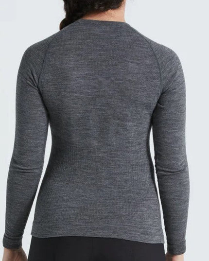 Specialized - Specialized Women's Merino Seamless Long Sleeve Base Layer Grey S/M - 64122-1502 - Cyclepath PDX