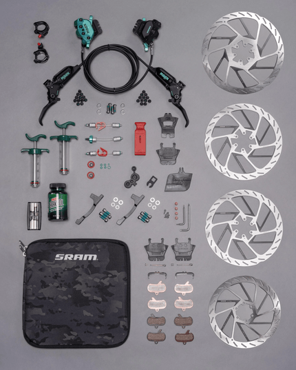 SRAM - SRAM Maven Ult Stealth Expert Brake Kit Teal Splat'r A1 - 00.5018.237.003 - Cyclepath PDX