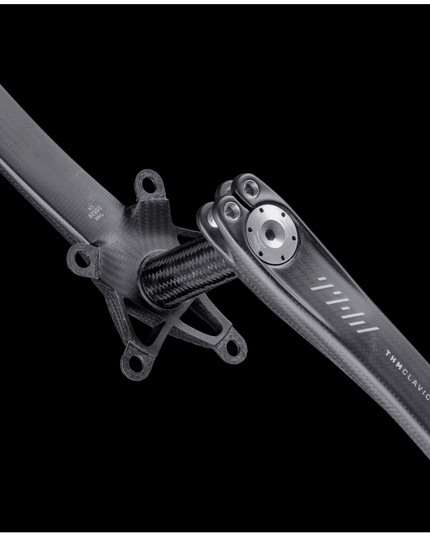 THM - Carbones - THM Clavicula SE Compact Crankset with Powermeter 170mm Matte - 10503102PM - Cyclepath PDX