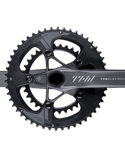 THM - Carbones - THM Clavicula SE Compact Crankset with Powermeter 170mm Matte - 10503102PM - Cyclepath PDX